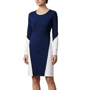 Lacoste | Dresses | Lacoste Womens Long Sleeve Dress In Blue With Orange  Stripes | Poshmark